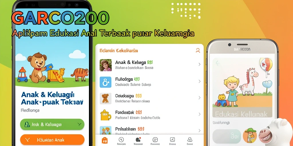Antarmuka GARCO200 yang menarik dan edukatif untuk anak.