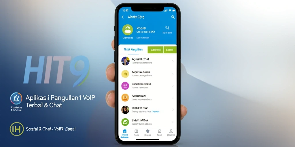 Antarmuka HIT9 yang sederhana dan fungsional untuk VoIP Panggilan.