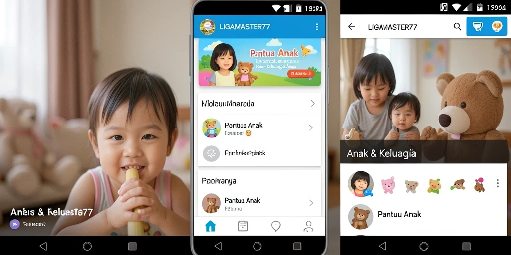 Antarmuka LIGAMASTER77 yang mudah digunakan untuk memantau anak.